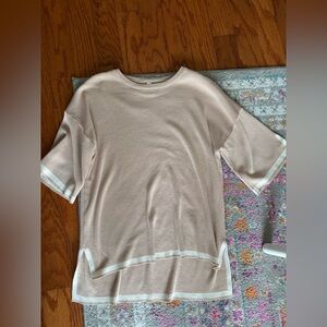 Beige and white stripe  Set